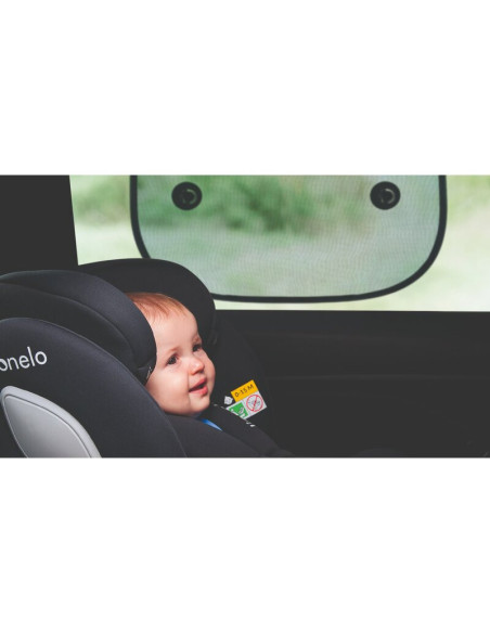 BN-LO-SUNSHADE_BLACK,Set 2 parasolare auto, Lionelo, Sunshade, Universal, Cu ventuze, Include saculet depozitare, 44x38 cm, Negr