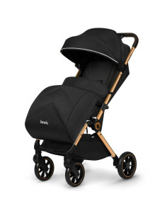 BN-LO-CLOE_BLACK_ONYX,Carucior sport, Lionelo, Cloe, Cu accesorii, Cadru din aluminiu, Pana la 22 kg, Usor, Pliere compacta pent 2