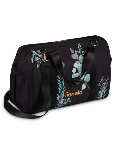 BN-LO-IDA_GOLDEN_MOMENTS,Geanta pentru mamici, Lionelo, Ida, Golden Moments, Editie limitata, Cu multiple compartimente, Negru