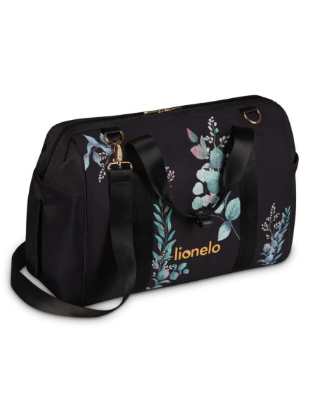 BN-LO-IDA_GOLDEN_MOMENTS,Geanta pentru mamici, Lionelo, Ida, Golden Moments, Editie limitata, Cu multiple compartimente, Negru