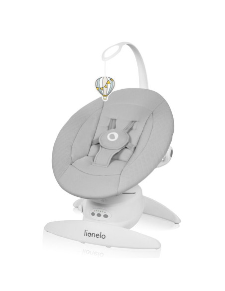 BN-LO-IRIS_GREY_CONCRETE,Balansoar, Lionelo, Iris, 2 in 1, Rotire 360 grade, Electric, Cu 3 moduri de leganare, Cu 5 trepte de v