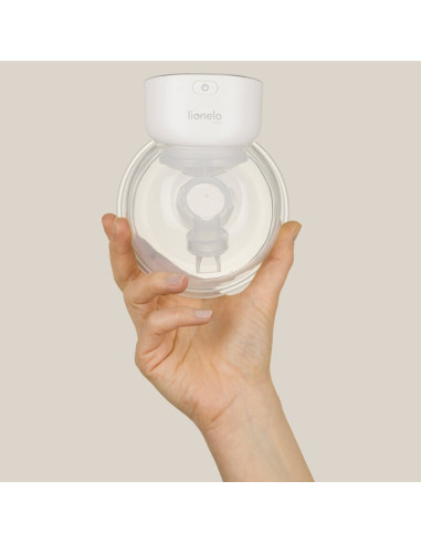 BN-LOC-FIDI_FREE_SIMPLE_WHITE_NATURAL,Pompa de san, Lionelo, Fidi Free Simple, Portabila, Cu accesorii, Hands-free, 9 functii de