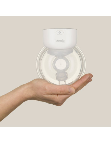 BN-LOC-FIDI_FREE_SIMPLE_WHITE_NATURAL,Pompa de san, Lionelo, Fidi Free Simple, Portabila, Cu accesorii, Hands-free, 9 functii de