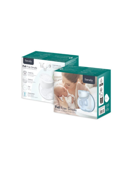 BN-LOC-FIDI_FREE_SIMPLE_WHITE_NATURAL,Pompa de san, Lionelo, Fidi Free Simple, Portabila, Cu accesorii, Hands-free, 9 functii de
