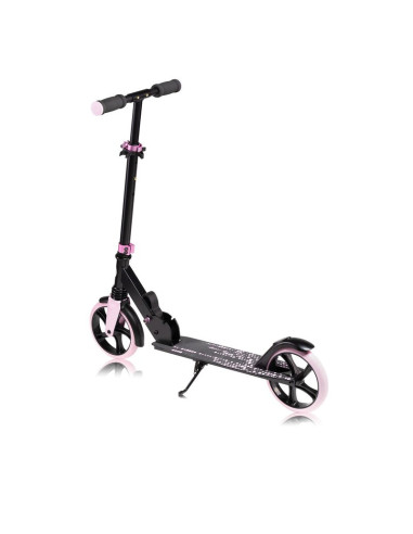 BN-LO-LUCA_BLACK_CARBON_PINK,Trotineta, Lionelo, Luca, Pentru copii sau adulti, Ultrapliabila, Pana la 100 Kg, Conform cu standa