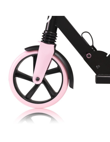 BN-LO-LUCA_BLACK_CARBON_PINK,Trotineta, Lionelo, Luca, Pentru copii sau adulti, Ultrapliabila, Pana la 100 Kg, Conform cu standa