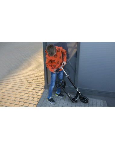 BN-LO-LUCA_BLACK_CARBON_PINK,Trotineta, Lionelo, Luca, Pentru copii sau adulti, Ultrapliabila, Pana la 100 Kg, Conform cu standa