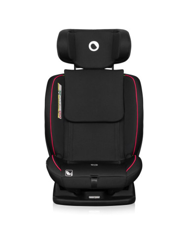 BN-LO-AART_I-SIZE_BLACK_CARBON_RED,Scaun auto, Lionelo, Aart i-Size, Cu spatar inclinabil in 4 pozitii, Cu tetiera reglabila in 