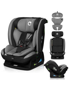 BN-LO-AART_I-SIZE_GREY_GRAPHITE,Scaun auto, Lionelo, Aart i-Size, Cu spatar inclinabil in 4 pozitii, Cu tetiera reglabila in 13  2