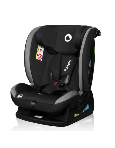 BN-LO-AART_I-SIZE_GREY_GRAPHITE,Scaun auto, Lionelo, Aart i-Size, Cu spatar inclinabil in 4 pozitii, Cu tetiera reglabila in 13 