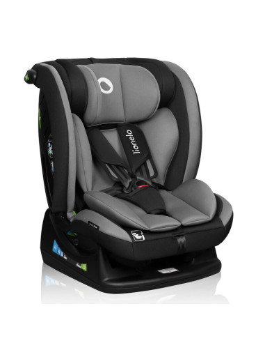 BN-LO-AART_I-SIZE_GREY_GRAPHITE,Scaun auto, Lionelo, Aart i-Size, Cu spatar inclinabil in 4 pozitii, Cu tetiera reglabila in 13 