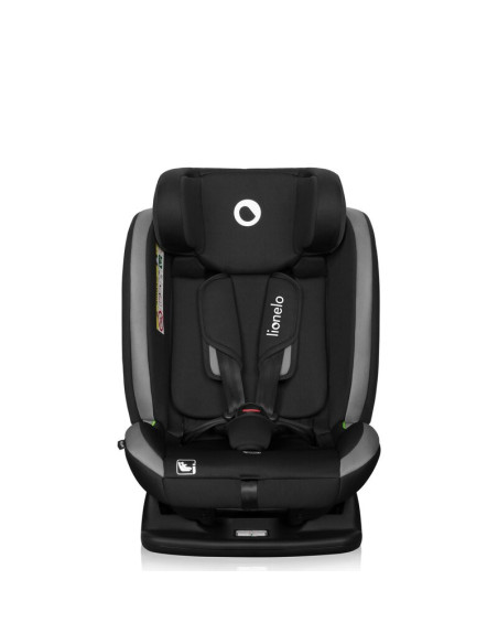 BN-LO-AART_I-SIZE_GREY_GRAPHITE,Scaun auto, Lionelo, Aart i-Size, Cu spatar inclinabil in 4 pozitii, Cu tetiera reglabila in 13 