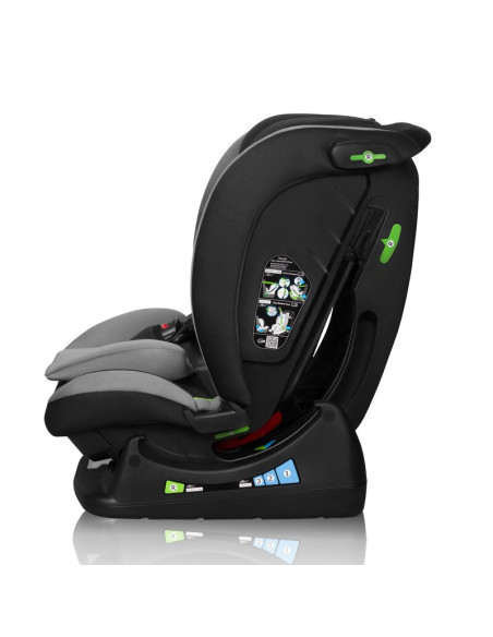 BN-LO-AART_I-SIZE_GREY_GRAPHITE,Scaun auto, Lionelo, Aart i-Size, Cu spatar inclinabil in 4 pozitii, Cu tetiera reglabila in 13 