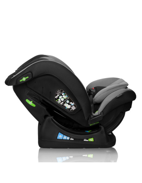 BN-LO-AART_I-SIZE_GREY_GRAPHITE,Scaun auto, Lionelo, Aart i-Size, Cu spatar inclinabil in 4 pozitii, Cu tetiera reglabila in 13 