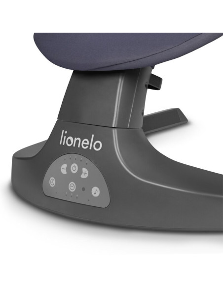 BN-LO-RALF_GREY_WHITE,Balansoar si sezlong, Lionelo, Ralf, 2 in 1, Electric, Cu telecomanda si cablu USB, Cu miscare laterala de