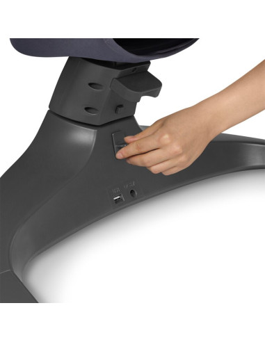 BN-LO-RALF_GREY_WHITE,Balansoar si sezlong, Lionelo, Ralf, 2 in 1, Electric, Cu telecomanda si cablu USB, Cu miscare laterala de