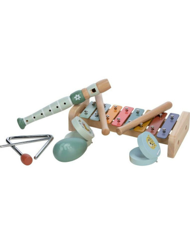 BN-80586,Set instrumente muzicale, Free2Play, 5 in 1, Contine xilofon, Fluier, Din lemn, Conform cu standardul european de secur BN-80586,Set instrumente muzicale, Free2Play, 5 in 1, Contine xilofon, Fluier, Din lemn, Conform cu standardul european de secur