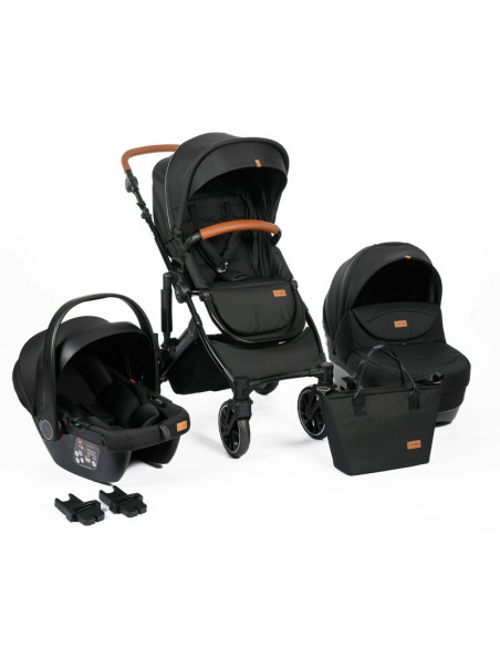 BN-80852,Carucior 3 in 1, FreeON, Comfort, Reversibil, Cadru din aluminiu, Cu landou, Scoica auto conform ECE R129, husa picioar
