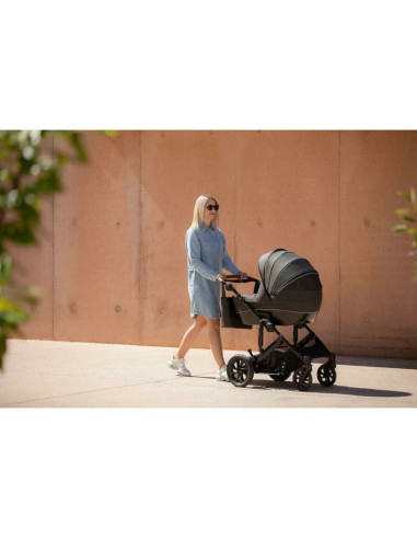 BN-80852,Carucior 3 in 1, FreeON, Comfort, Reversibil, Cadru din aluminiu, Cu landou, Scoica auto conform ECE R129, husa picioar