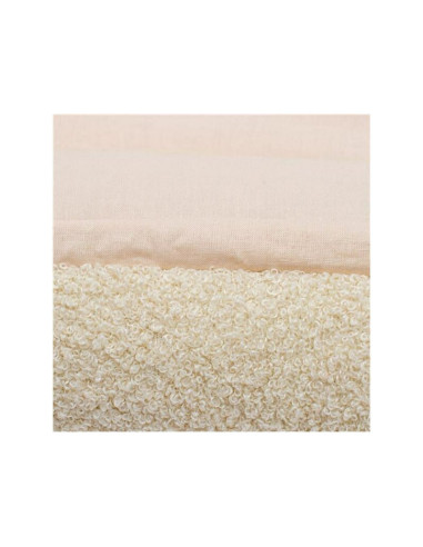BN-55630,Cosulet bebelus, New Baby, Pentru dormit, Baby Nest, 80x50 cm, Din bumbac 100%, Tesatura teddy, 0 luni+, Beige