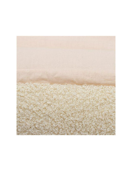 BN-55630,Cosulet bebelus, New Baby, Pentru dormit, Baby Nest, 80x50 cm, Din bumbac 100%, Tesatura teddy, 0 luni+, Beige