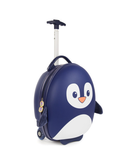 E34-973-465,Valiza Troler Boppi, Pinguin albastru