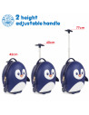E34-973-465,Valiza Troler Boppi, Pinguin albastru