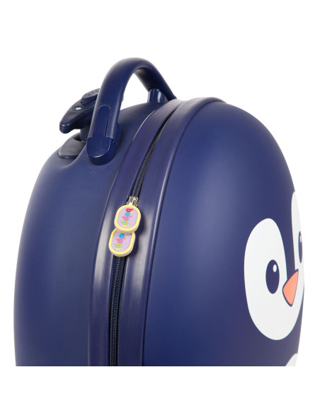 E34-973-465,Valiza Troler Boppi, Pinguin albastru