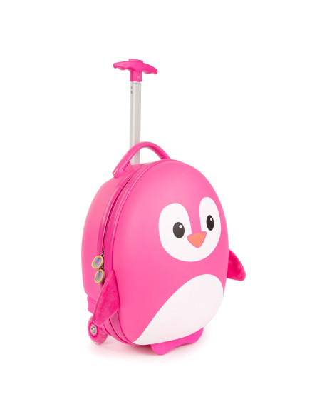 140-973-EE2,Valiza Troler Boppi, Pinguin roz