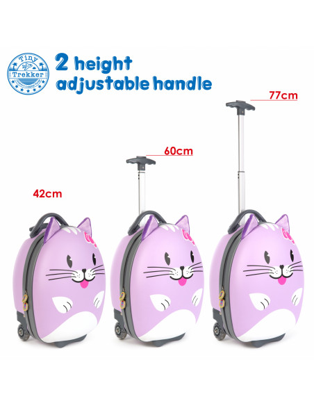 665-4F4-5C4,Valiza Troler Boppi, Pisica mov