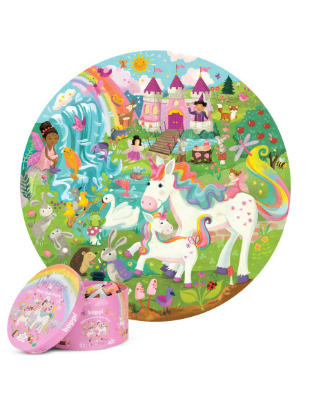67C-D6E-ECD,Puzzle rotund, 150 piese, Boppi - Unicorn 67C-D6E-ECD,Puzzle rotund, 150 piese, Boppi - Unicorn