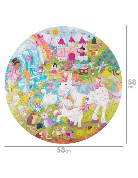 67C-D6E-ECD,Puzzle rotund, 150 piese, Boppi - Unicorn 67C-D6E-ECD,Puzzle rotund, 150 piese, Boppi - Unicorn