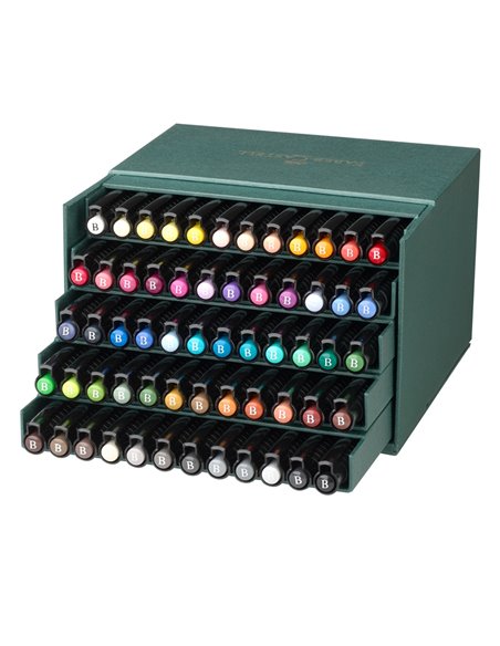 Markere cu cerneala Faber-Castell Pitt artist pen 2024, 60 buc, Cutie studio