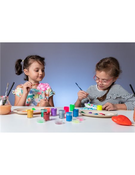 Culori guasa Duela Daco CU221, 20 ml, 6 neon + 6 metalice