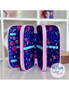 Penar neeechipat cu 3 fermoare PE3010 Daco, Flori 2