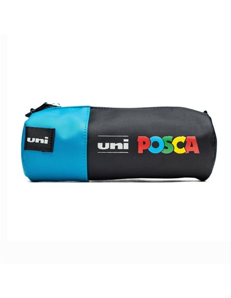 Penar etui POSCA 003 P4192 echipat cu 16 markere, Negru/turquise
