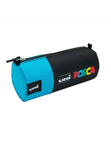 Penar etui POSCA 003 P4192 echipat cu 16 markere, Negru/turquise