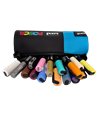 Penar etui POSCA 003 P4192 echipat cu 16 markere, Negru/turquise