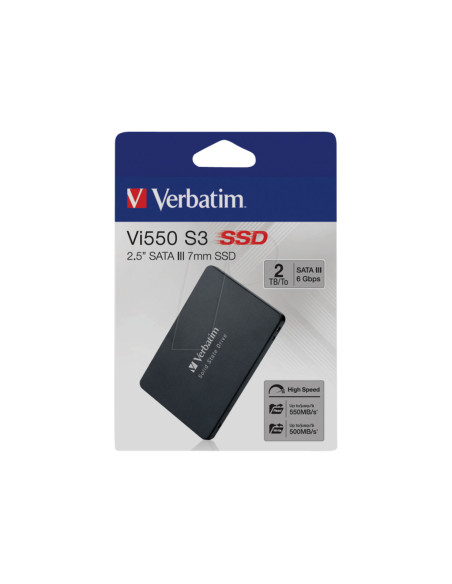 49354,SSD Verbatim Vi550 S3 2TB 2.5" SATA III, 550MB/s "49354"