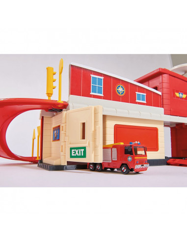 Pista de masini Dickie Toys Fireman Sam Fire Rescue Center cu