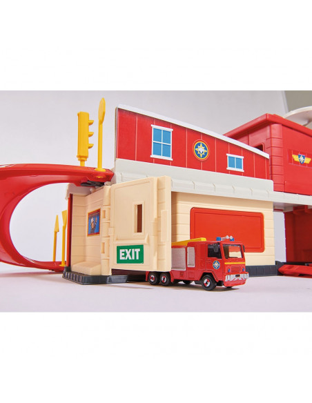 Pista de masini Dickie Toys Fireman Sam Fire Rescue Center cu