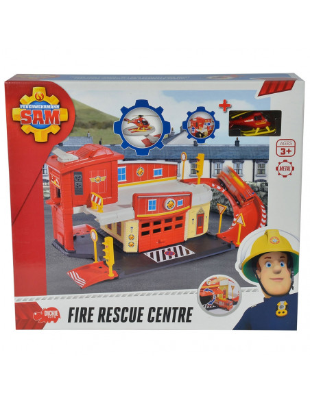 Pista de masini Dickie Toys Fireman Sam Fire Rescue Center cu