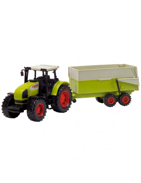 Tractor Dickie Toys Claas Ares cu remorca,S203739000