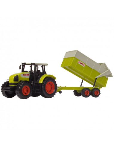 Tractor Dickie Toys Claas Ares cu remorca,S203739000