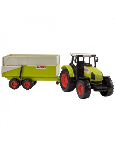 Tractor Dickie Toys Claas Ares cu remorca,S203739000