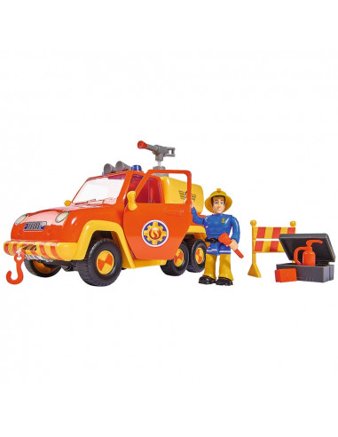 Masina de pompieri Simba Fireman Sam Venus cu remorca, figurina