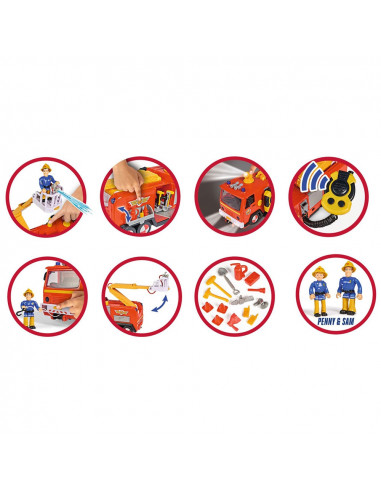 Masina de pompieri Simba Fireman Sam Ultimate Jupiter cu 2
