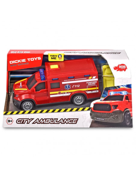 Masina ambulanta Dickie Toys City Ambulance SMURD cu