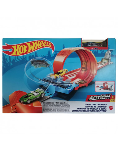 Pista de masini Hot Wheels by Mattel Loop Stunt Champion cu