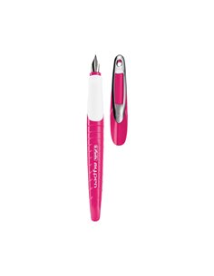 Stilou Herlitz my.pen, penita M, roz/alb, blister 2